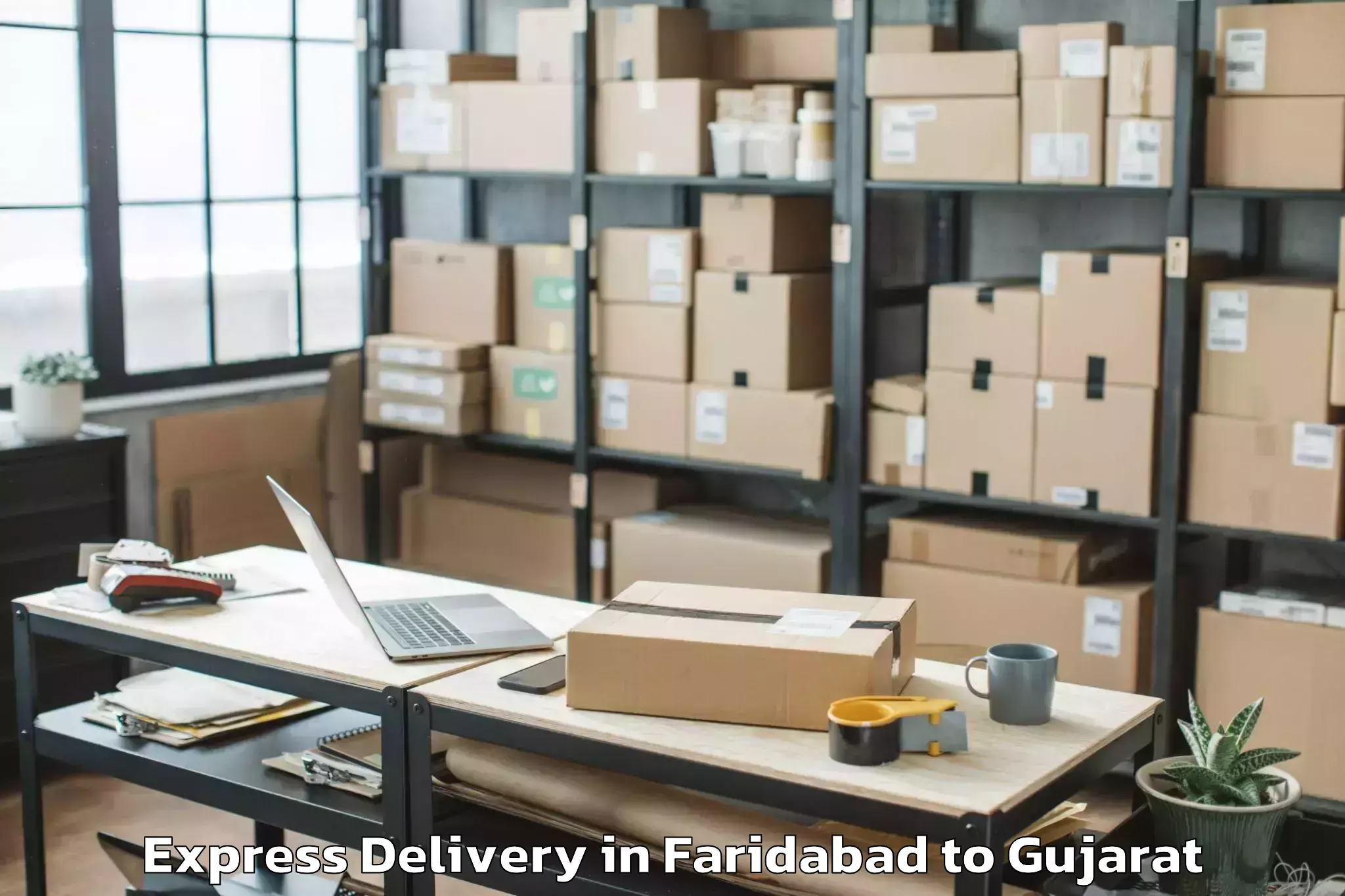 Professional Faridabad to Bantva Express Delivery